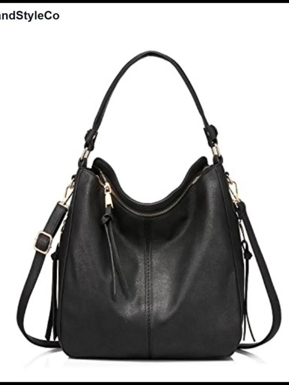 Hobo Crossbody Bag Women Designer Shoulder Purse Faux Leather Tassel Large